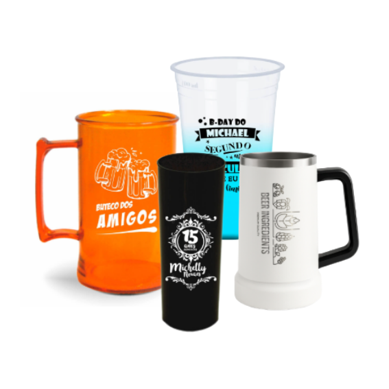 CANECA, COPOS E TAÇAS